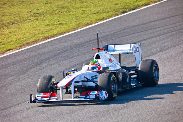 Команда Sauber F1, Серхио Перес, 2011 — стоковое фото
