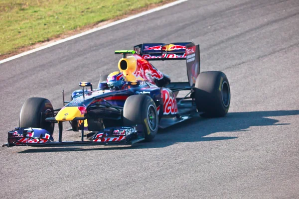 Команда Red Bull Racing F1, Марк Уэббер, 2011 — стоковое фото