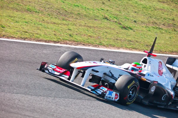 Команда Sauber F1, Sergio Перес, 2011 — стокове фото