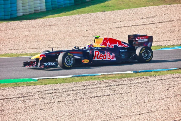 Equipo Red Bull Racing F1, Mark Webber, 2011 — Foto de Stock