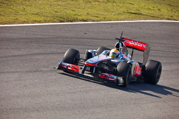 Команда Mclaren F1, Льюїс Гамільтон, 2011 — стокове фото