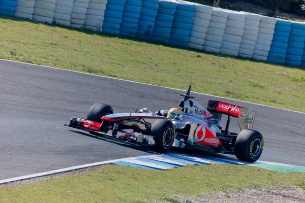 Equipe McLaren F1, Lewis Hamilton, 2011 — Fotografia de Stock