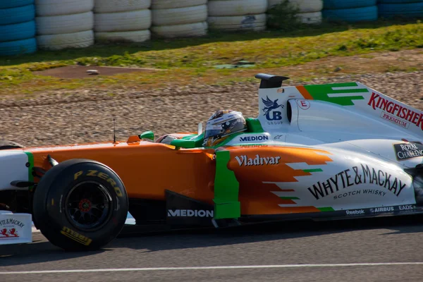 Team Force India F1, Adrian Sutil, 2011 — Stock Photo, Image