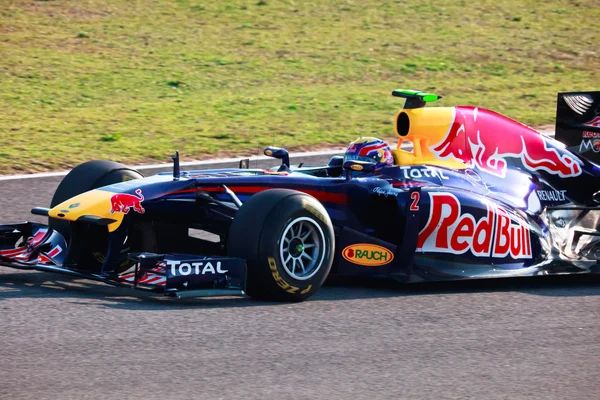 Team Red Bull Racing F1, Mark Webber, 2011 — Stock Photo, Image