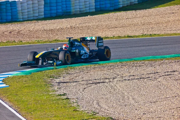 Equipe Lotus F1, Jarno Trulli, 2011 — Fotografia de Stock