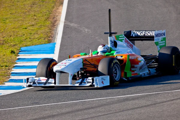 Team van Force India F1, Adrian Sutil, 2011 — Stockfoto