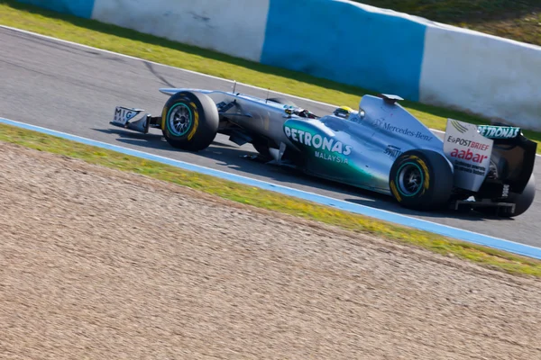 Team Mercedes F1, Nico Rosberg, 2011 Stock Image