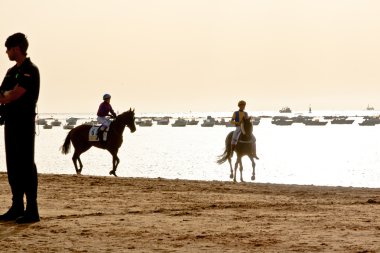 at yarışı sanlucar barrameda, İspanya, Ağustos 2011 tarihinde