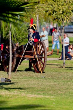 Historical military reenacting clipart