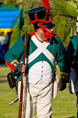 Historical military reenacting clipart