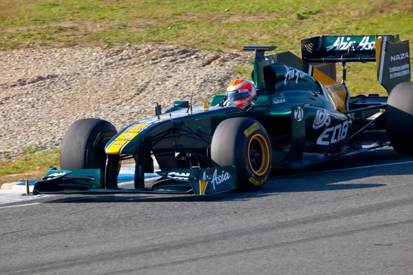 Команда Lotus F1, Ярно Трулли, 2011 — стоковое фото