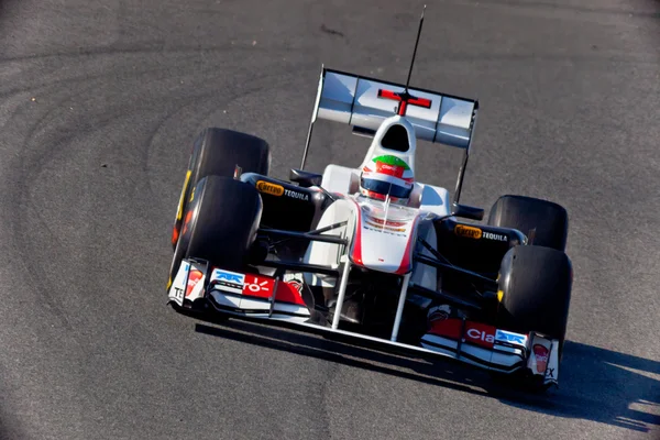 Equipo Sauber F1, Sergio Pérez, 2011 — Foto de Stock