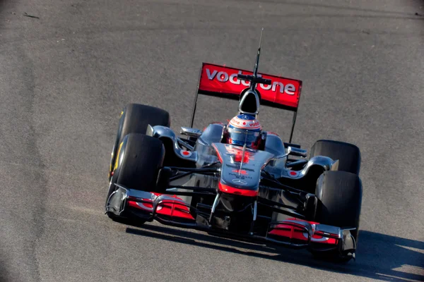 Команда McLaren F1, Дженсон Баттон, 2011 — стоковое фото