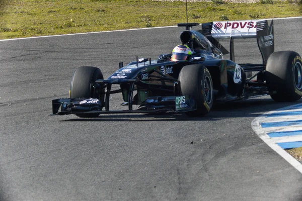 Equipe Williams F1, Pastor Maldonado, 2011 — Fotografia de Stock