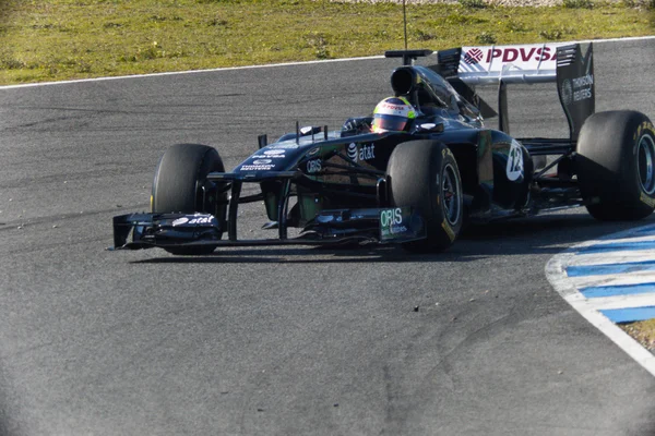 Zespół williams f1, pastor maldonado, 2011 — Zdjęcie stockowe