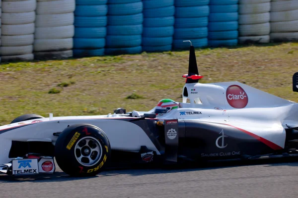 Команда Sauber F1, Sergio Перес, 2011 — стокове фото