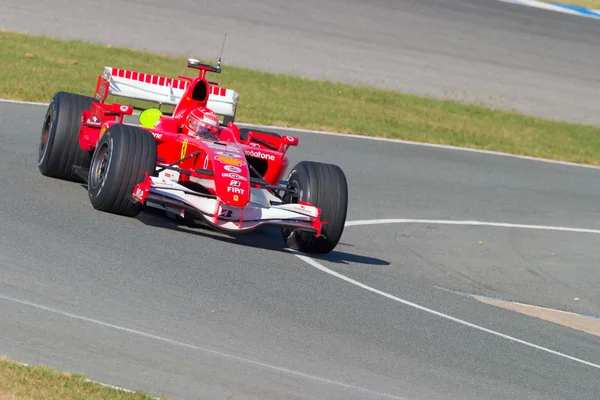 怎么法拉利 f1，迈克尔 · 舒马赫，2006 — 图库照片