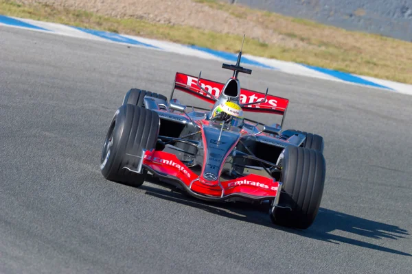Команда McLaren F1, Льюис Хэмилтон, 2006 — стоковое фото