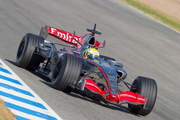 Команда Mclaren F1, Льюїс Гамільтон, 2006 — стокове фото