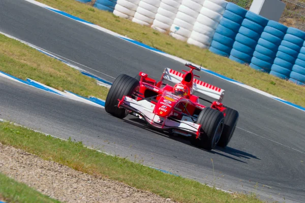 怎么法拉利 f1，迈克尔 · 舒马赫，2006 — 图库照片