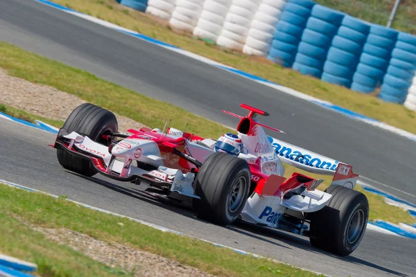 Команда Toyota F1, Оливье Панис, 2006 год — стоковое фото
