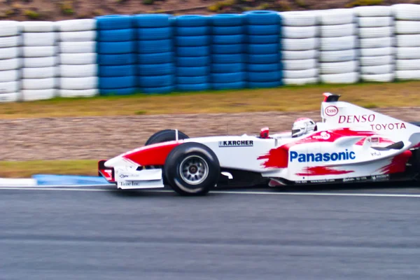 Equipo Toyota F1, Jarno Trulli, 2004 — Foto de Stock