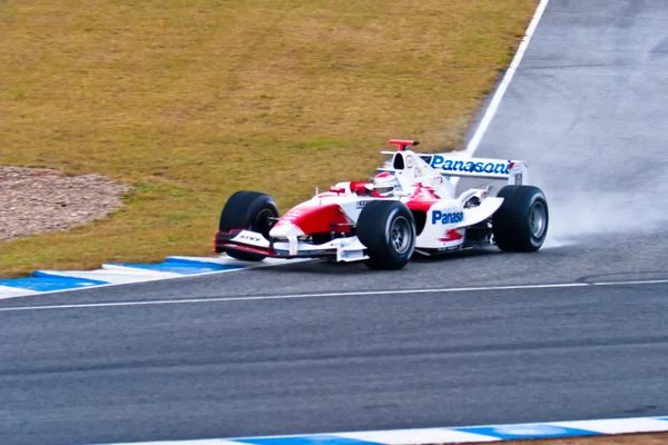 Equipa Toyota F1, Jarno Trulli, 2004 — Fotografia de Stock