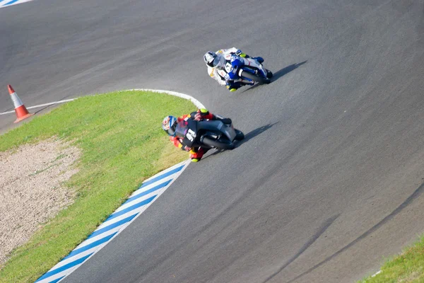 Pilot motocyklowych z 125cc w mistrzostwach Hiszpanii ve — Zdjęcie stockowe