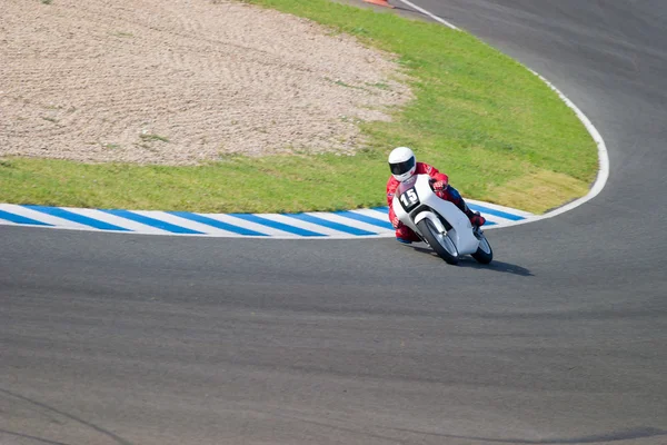 Pilot, 125cc ve İspanyol Şampiyonası'nın motosiklet — Stok fotoğraf