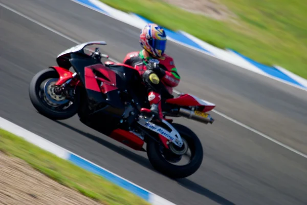 Piloten av motorcykelåkandet formel extrema i den spanska mästaren — Stockfoto