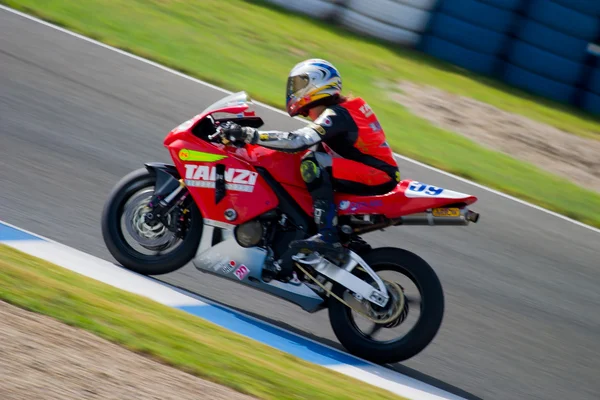 Pilot, supersport İspanyol Şampiyonası'nın motosiklet — Stok fotoğraf