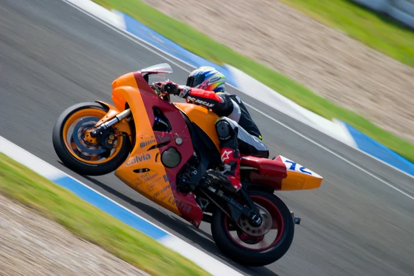 Piloto de motociclismo de Supersport en el campeonato de España —  Fotos de Stock