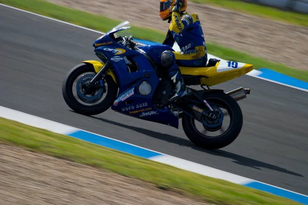 Pilot motocyklových Supersport v mistrovství Španělska — Stock fotografie