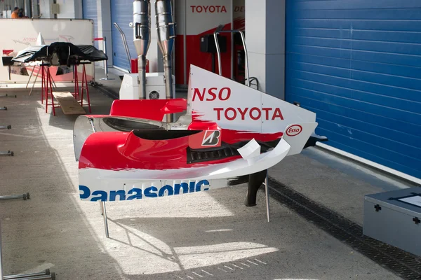 Toyota f1 Team, pokrywa silnika — Zdjęcie stockowe