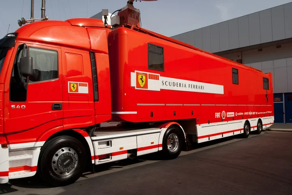 Truck of Scuderia Ferrari — Stock Photo, Image