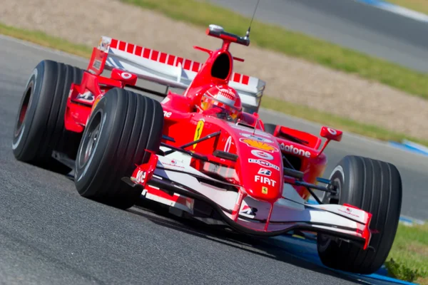 F1 de la Scuderia Ferrari, Michael Schumacher, 2006 Images De Stock Libres De Droits