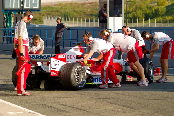 チームのオリビエ ・ パニス トヨタ f1 2006 ストックフォト