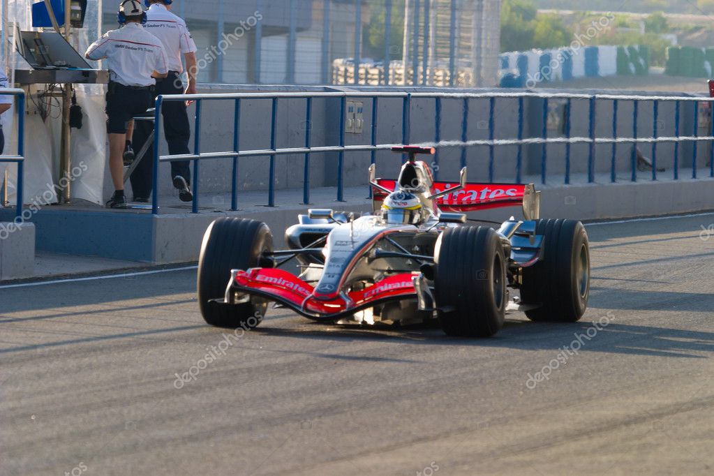 Team Mclaren F1 Pedro De La Rosa 2006 Stock Editorial Photo
