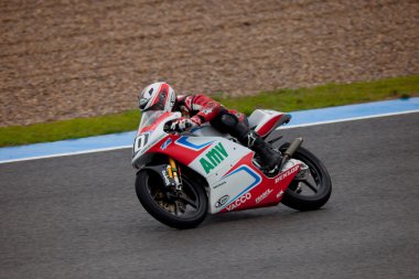 Matthew v. davies piloot van 125cc in het cev