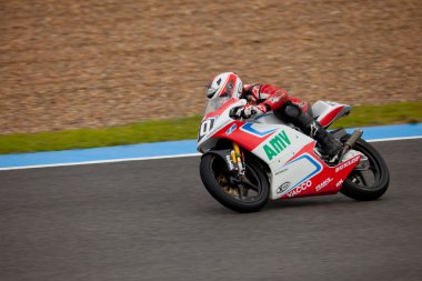 Matthew v. davies piloot van 125cc in het cev