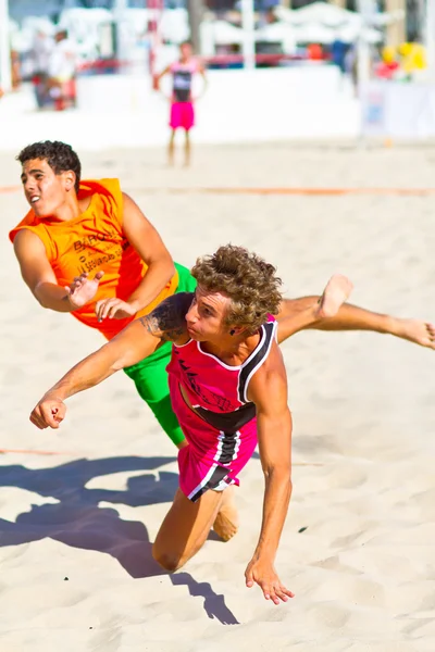 Partido de la 19ª liga de balonmano playa, Cádiz —  Fotos de Stock