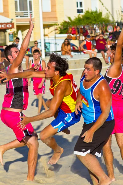 Jogo da 19a liga de handebol de praia, Cádiz — Fotografia de Stock