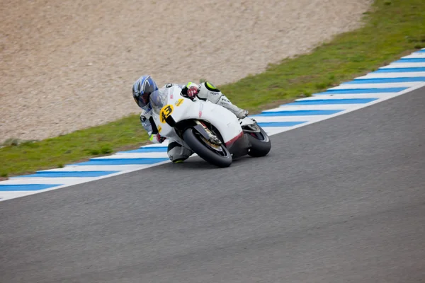 Moto2 クラスで cev のマヌエル · エルナンデス パイロット — ストック写真