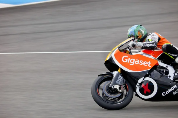 Moto2 在 cev 的雨果 · 马丁内斯飞行员 — 图库照片