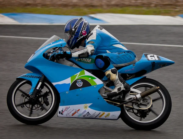 Andre Pires pilot of 125cc in the CEV — Stock Photo, Image