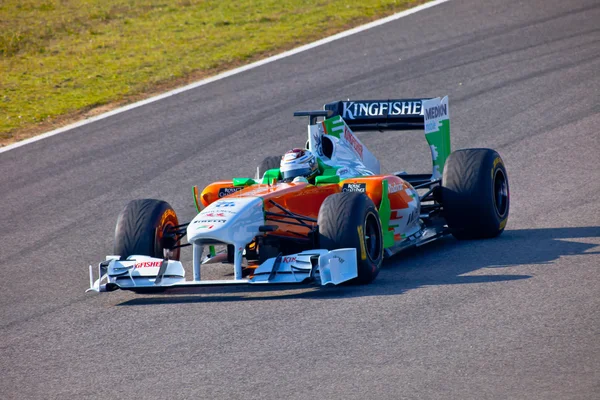 Команда Force India F1, Адриан Сутил, 2011 — стоковое фото