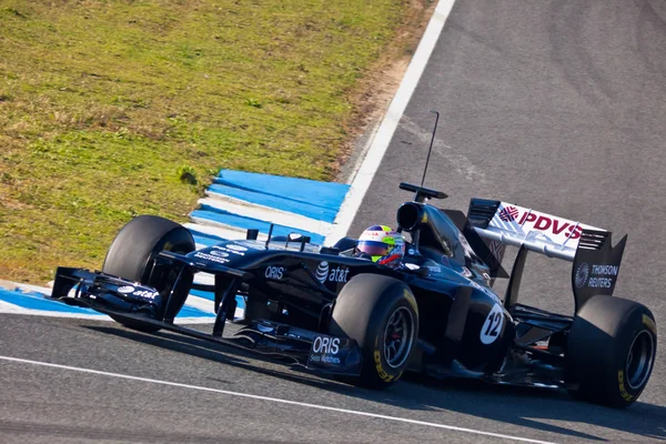 Equipo Williams F1, Pastor Maldonado, 2011 — Foto de Stock