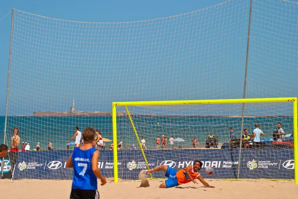 Іспанська чемпіонату з пляжного футболу, 2006 — стокове фото