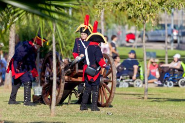 Historical military reenacting clipart