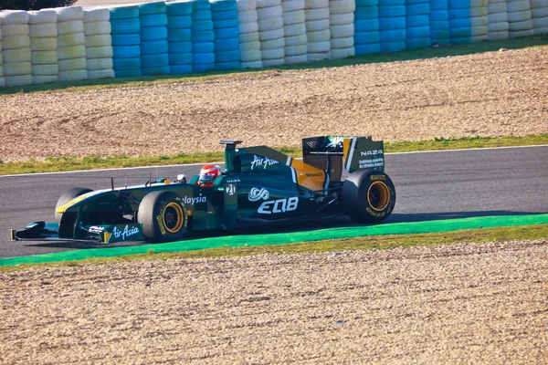 stock image Team Lotus F1, Jarno Trulli, 2011